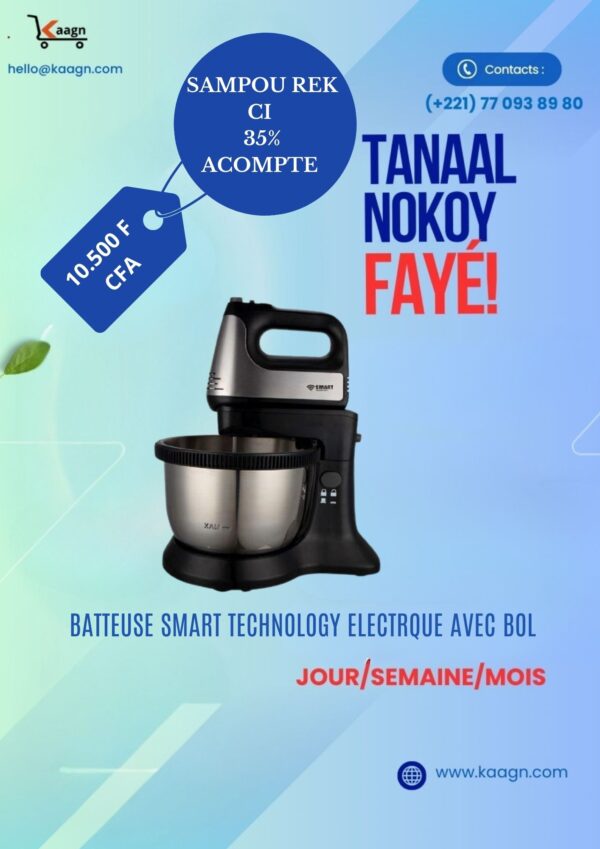 Batteuse Smart Technology Electrique avec Bol