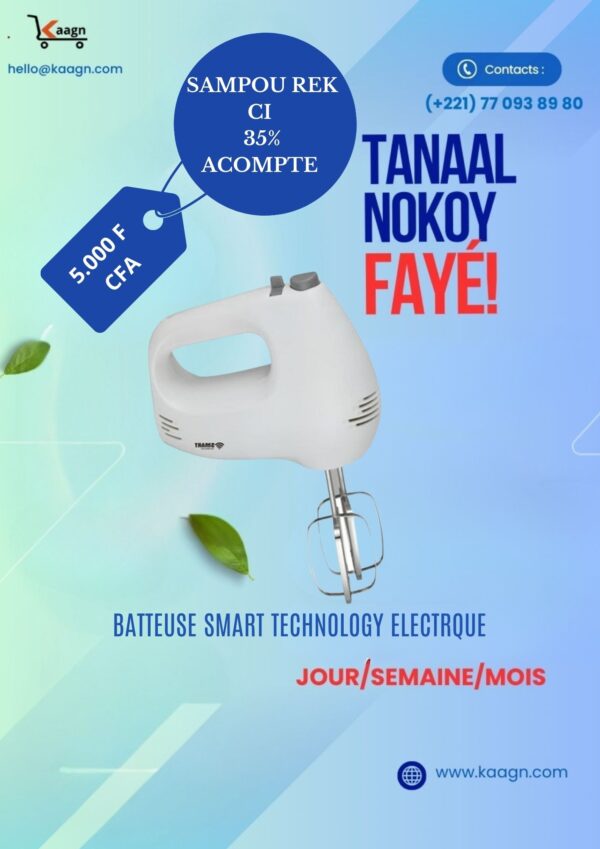 Batteuse Smart Technology Electrique Blanche
