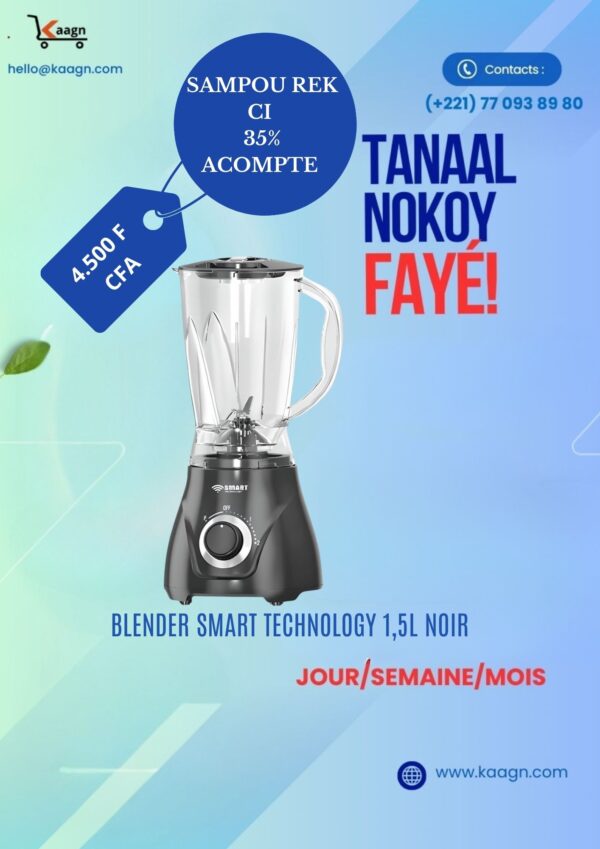Blender Smart Technology 1,5L noir