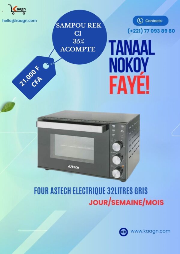 Four Astech Electrique 32 Litres gris