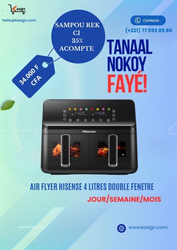 Air Fryer Hisense 4 Litres Fenetre