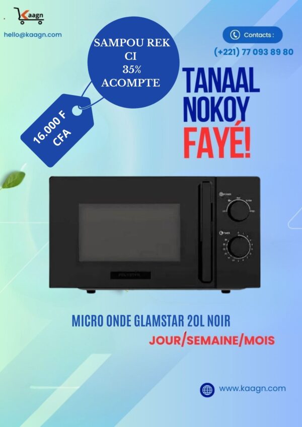 Micro Onde Glamstar 20L Noir