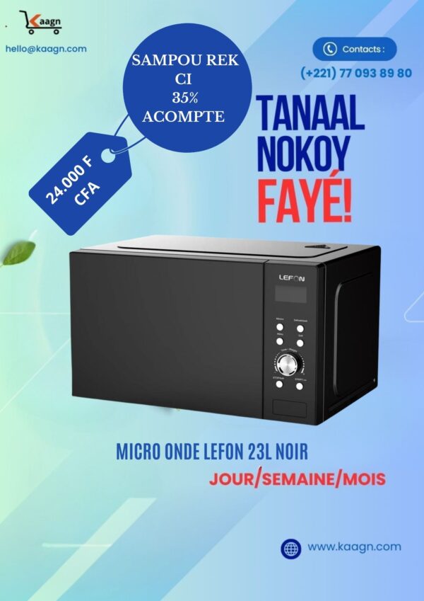 Micro Onde Lefon 20L Noir