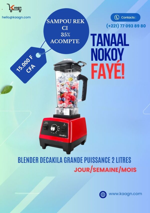 Blebnder Decakila Grande Puissance 2 Litres