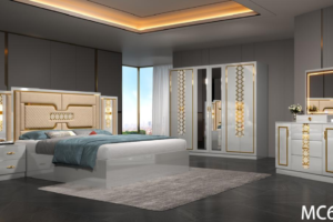 CHAMBRE A COUCHER 6 BATTANTS 4 PIECES