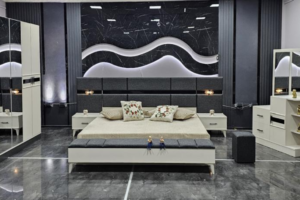 CHAMBRE A COUCHER 6 BATTANTS 4 PIECES