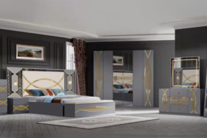 CHAMBRE A COUCHER 6 BATTANTS 4 PIECES